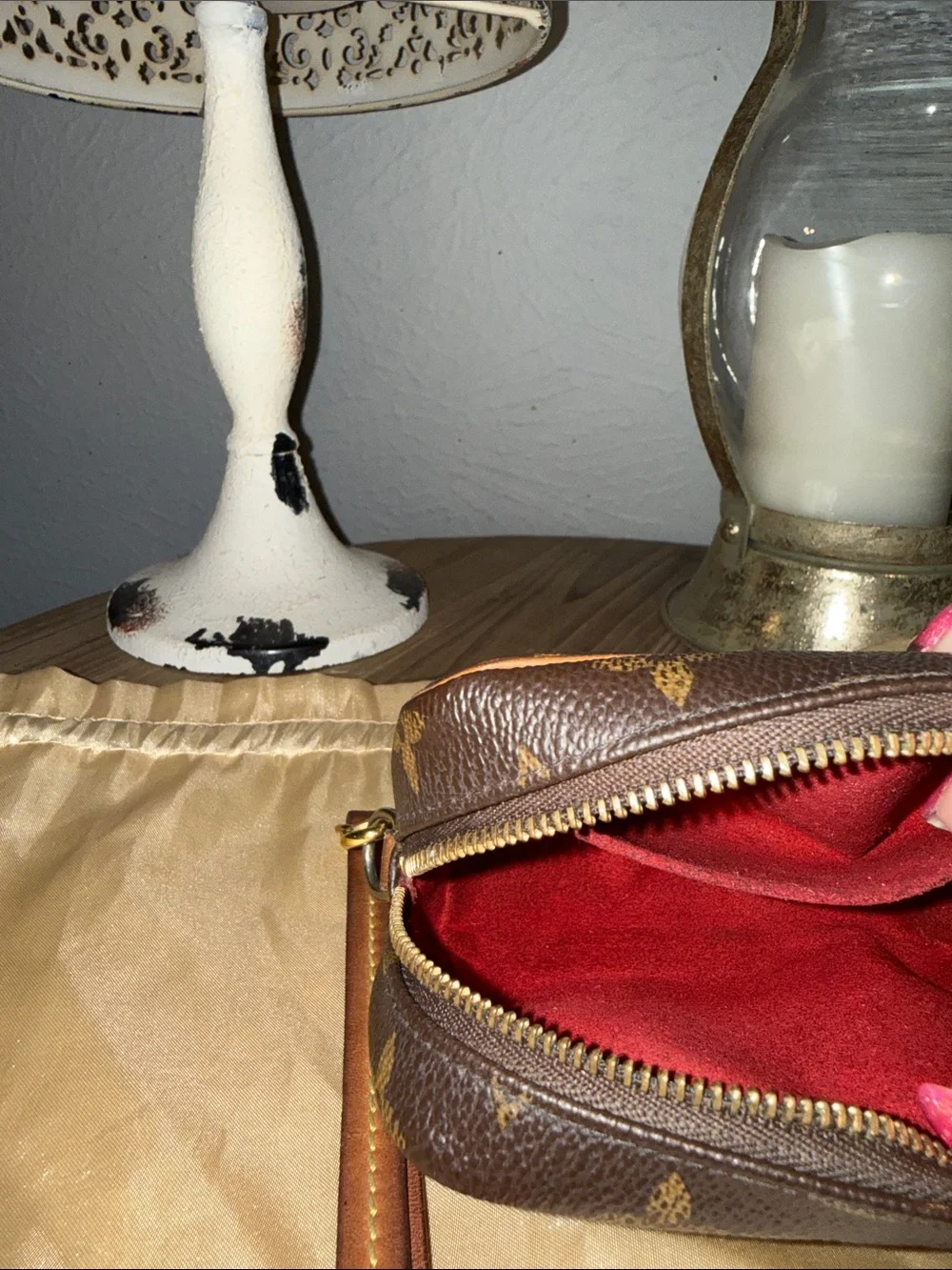 Louis Vuitton Brown Wapity wristlet